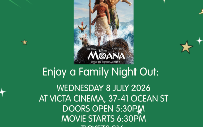 MOANA FUNDRAISER SCREENING – SAINTS BASKETBALL CLUB